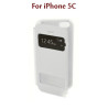 iPhone 5C - Flip Cover Blanc