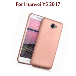 Huawei Y5 2017 - Etui en Silicone Rose