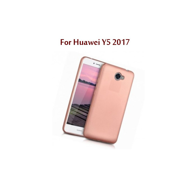 Huawei Y5 2017 - Etui en Silicone Rose