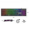 Clavier Gaming Semi Mécanique SPIRIT OF GAMER PRO K1