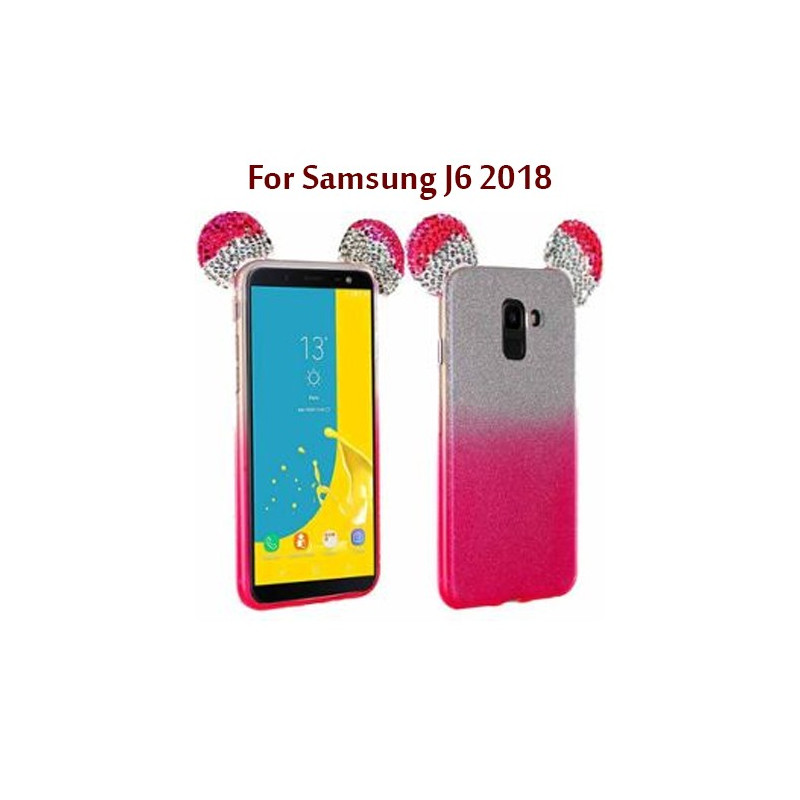 Samsung J6 2018 - Etui en Silicone avec Oreilles de Mickey