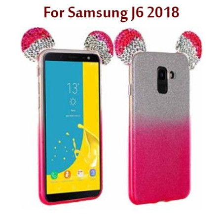 Samsung J6 2018 - Etui en Silicone avec Oreilles de Mickey