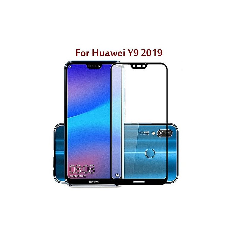 Huawei Y9 2019 - Protection FULL SCREEN GLASS Noir