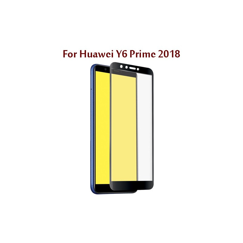 Huawei Y6 Prime 2018 - Protection FULL SCREEN GLASS Noir