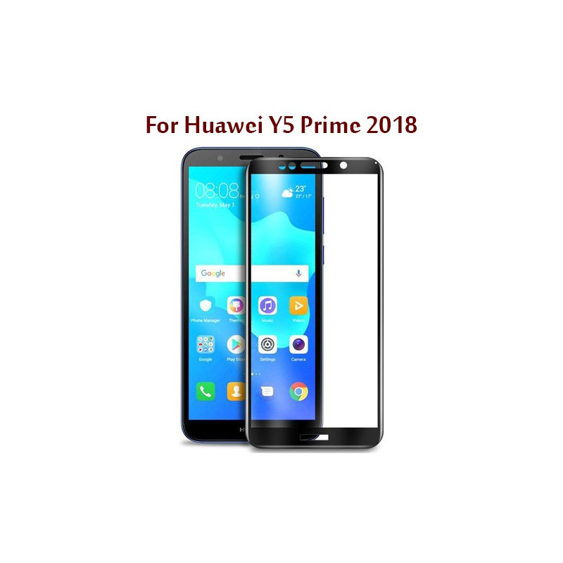 Huawei Y5 Prime 2018 - Protection FULL SCREEN GLASS Noir