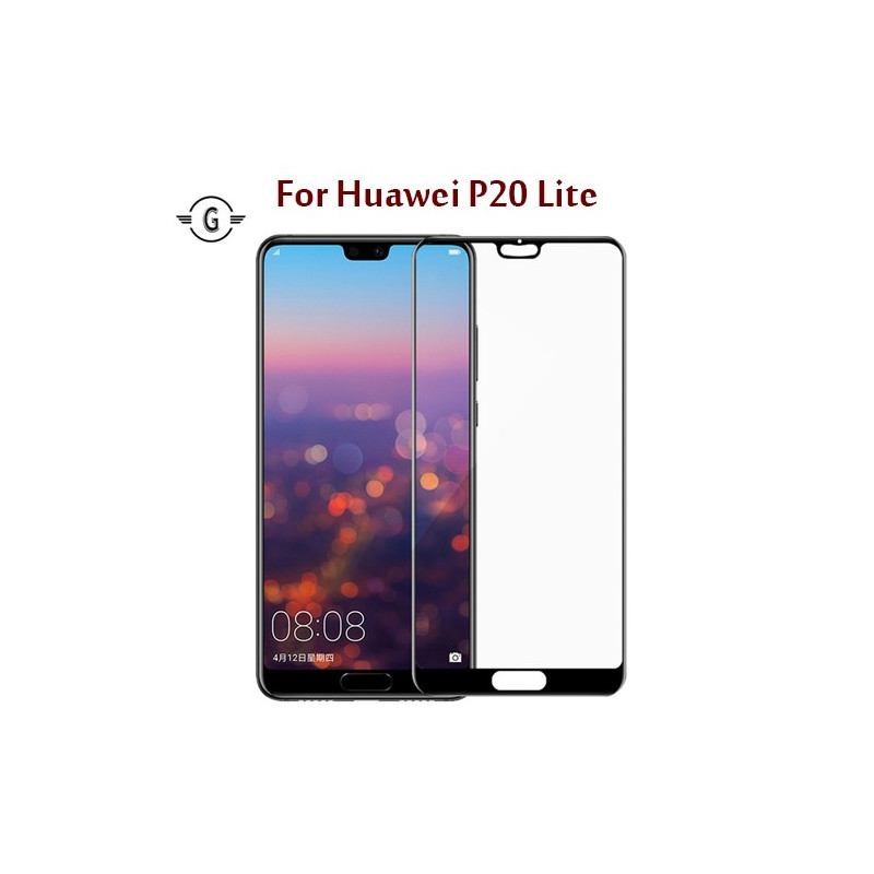 Huawei P20 Lite - Protection FULL SCREEN GLASS Noir