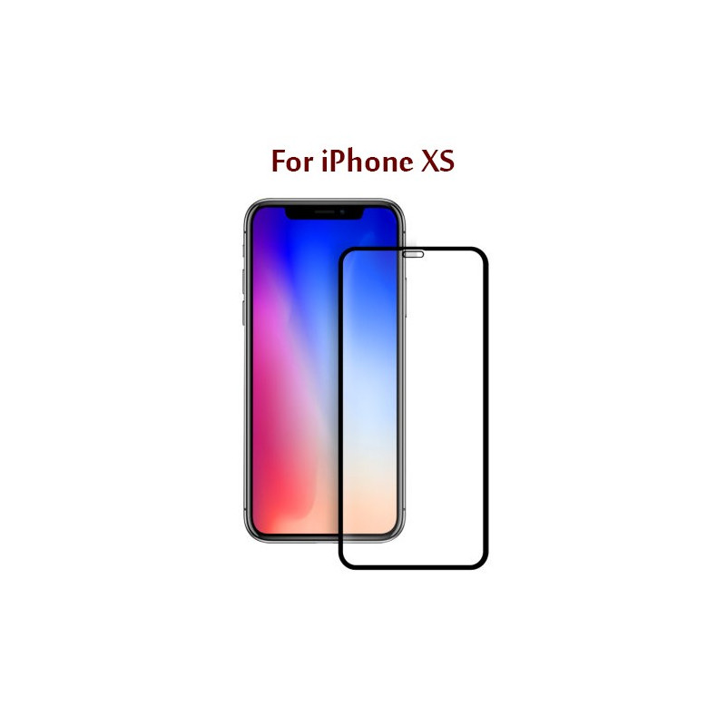 iPhone XS - Protection FULL SCREEN GLASS Noir