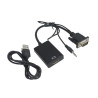 Convertisseur VGA Mâle Vers HDMI Femelle avec Audio