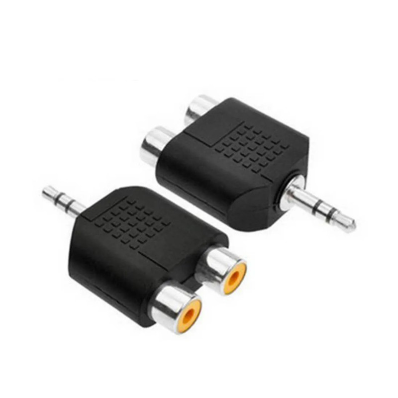 Adaptateur Jack Male vers 2 RCA Audio Femelle
