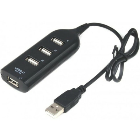 Hub USB 4 Ports USB 2.0 - Noir