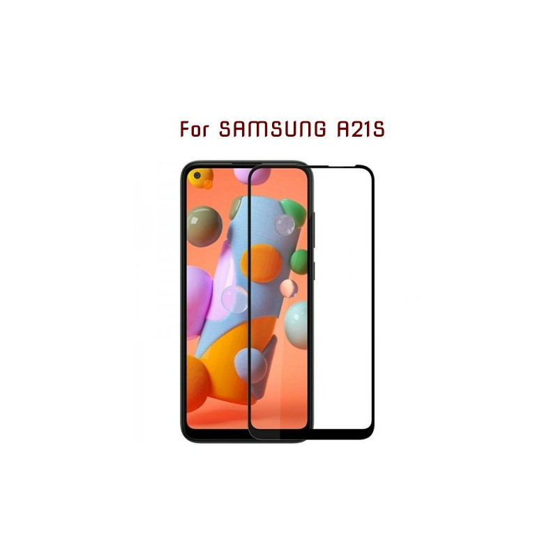Samsung A21S - Protection FULL SCREEN GLASS - Noir