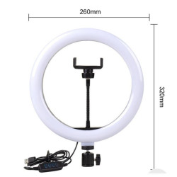 RING LIGHT LED QX-260 avec Trépied 2m