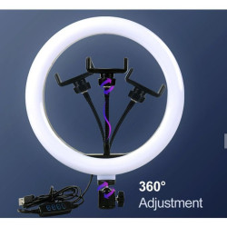 RING LIGHT LED QX-260 avec Trépied 2m