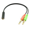 Adaptateur 2 Jack Male Vers Jack Femelle 3.5mm