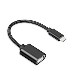 Adaptateur OTG - Type C vers USB 2.0 - Noir