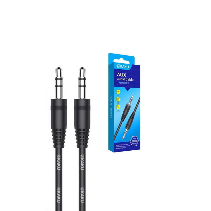 Cable AUX Jack 1m KAKUSIGA YAMAN KSC-450 - Noir