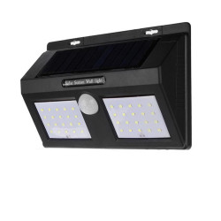 Projecteur 40 LED 10W avec Panneau Solaire et Détecteur de Mouvement