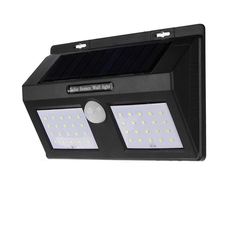 Projecteur 40 LED 10W avec Panneau Solaire et Détecteur de Mouvement