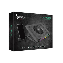 Refroidisseur Gaming WHITE SHARK ICE MASTER RGB 15.6" GCP-33 - Noir