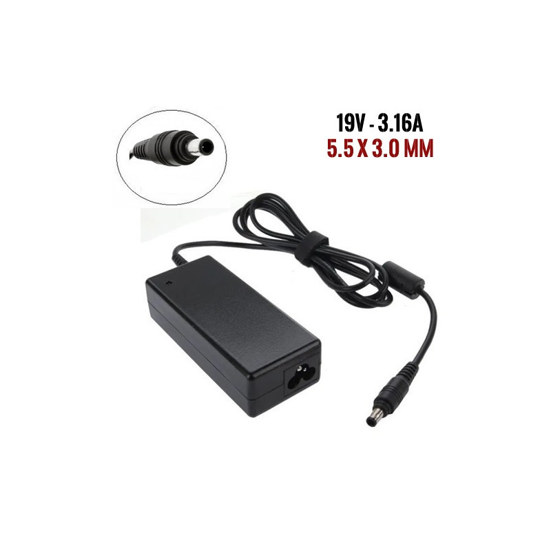 Chargeur Pc - SAMSUNG - 19V 3.16A - Bec 5.5x3.0mm