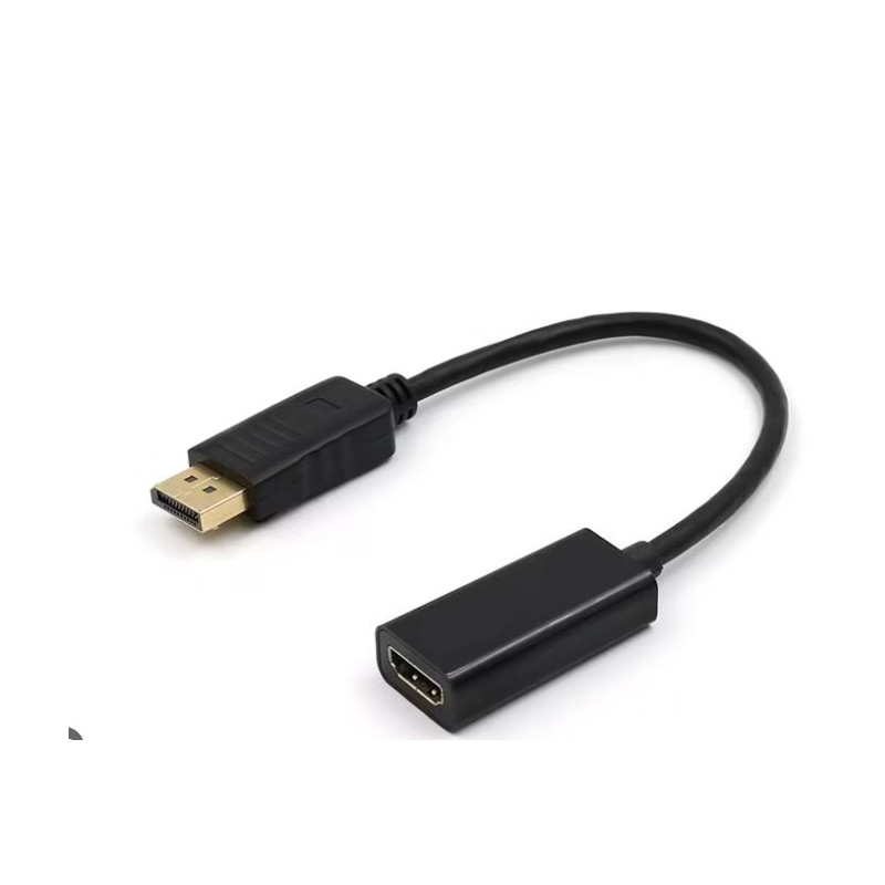 Adaptateur DisplayPort Mâle vers HDMI Femelle 4K - Noir