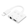 Adaptateur 3 Boutons Lightning Male vers Jack Femelle + Port Chargeur