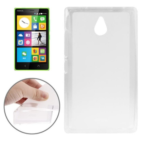 Etui en Silicone pour Nokia X2 / Transparent