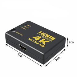 Switch HDMI 3 INPUT Vers 1 OUTPUT 4K ULTRA HD