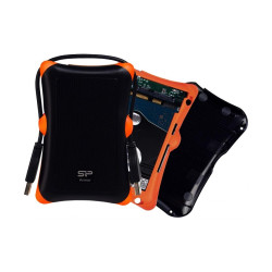 Boitier Externe Antishoc 2.5" HDD USB 3.0 SATA SILICON POWER ARMOR A30 - Noir