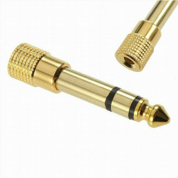 Adaptateur Jack 6.35m Male vers Jack 3.5m Femelle