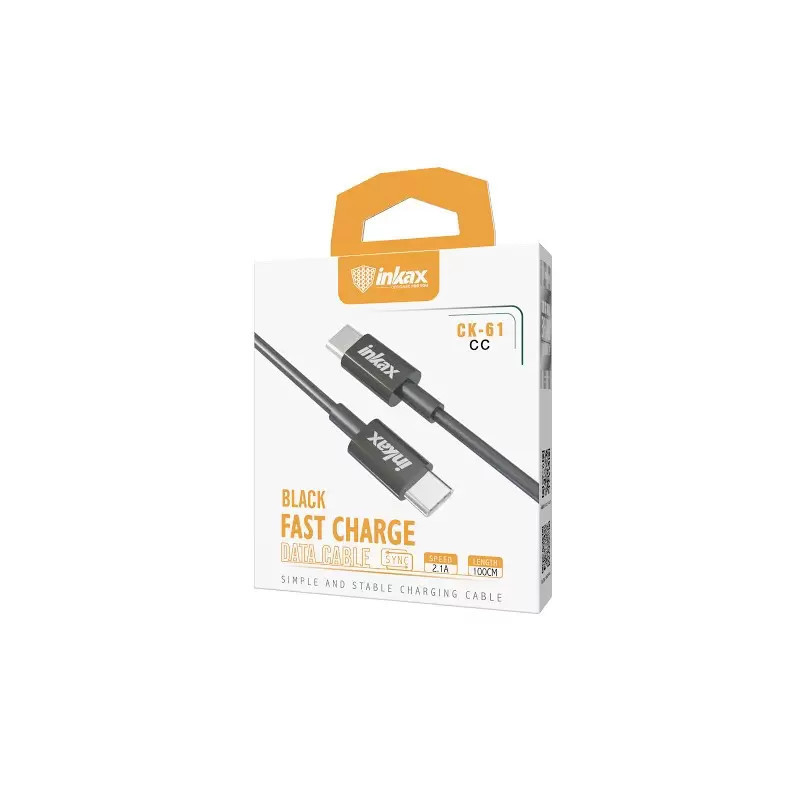 Cable USB-C 1m 2.4A INKAX CK-61