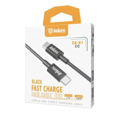 Cable USB-C 1m 2.4A INKAX CK-61
