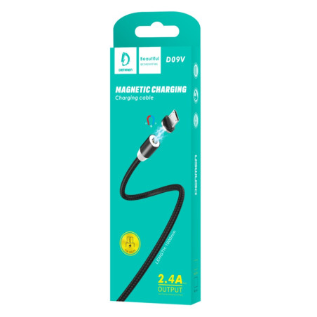 Cable Magnétique Micro USB 2.4A DENMEN D09V