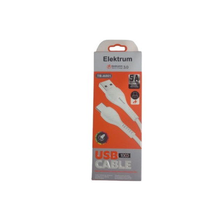 Cable Type C 1m 5A ELEKTRUM TB-A001