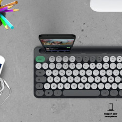 Combo Clavier et Souris Sans Fil ADVANCE PEPS - Gris