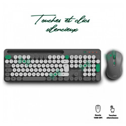Combo Clavier et Souris Sans Fil ADVANCE PEPS - Gris