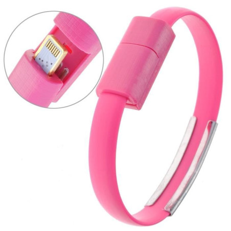 Cable Bracelet Rose pour iPhone 5 et plus