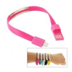 Cable Bracelet Rose pour iPhone 5 et plus