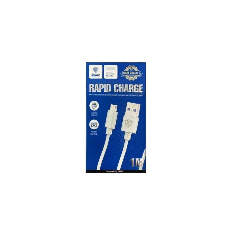 Cable Micro USB 1m 2.1A INKAX CB-01