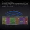Clavier Gamer Sans Fil RGB Rechargeable ADVANCE CLA-310 - Noir