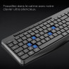 Clavier Gamer Sans Fil RGB Rechargeable ADVANCE CLA-310 - Noir