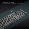 Clavier Gamer Sans Fil RGB Rechargeable ADVANCE CLA-310 - Noir