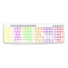 Clavier Gamer Sans Fil RGB Rechargeable ADVANCE CLA-310 - Blanc