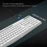 Clavier Gamer Sans Fil RGB Rechargeable ADVANCE CLA-310 - Blanc