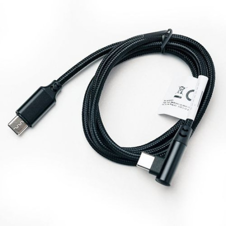 Cable Type C vers Type C 1m 3A 60W Coudé 90°