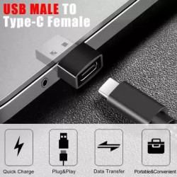 Adaptateur USB Male Vers USB Type C Femelle