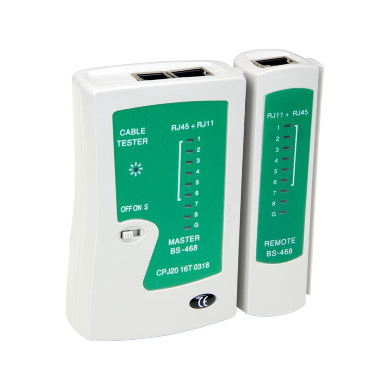 Testeur Réseaux RJ45 / RJ11 - JPETR BS-468