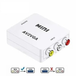 Adaptateur RCA Femelle vers VGA Femelle 1080p
