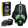 Souris Gaming T-WOLF V10 WARRIOR LED RGB - Noir