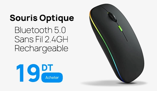 Souris Sans Fil Bluetooth Rechargeable Silencieux